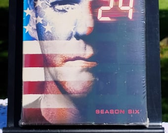 Serie de televisión 24 con Kiefer Sutherland en formato DVD. Temporada 6 completa, nueva y precintada, 2007.