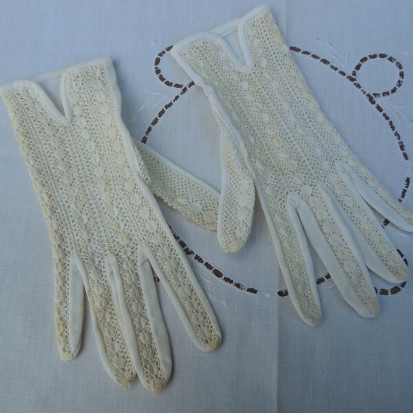 Vintage Lace Gloves Etsy