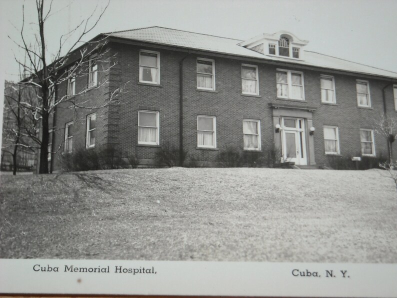 1940s Unused Postcard Early Cuba Memorial Hospital, Cuba, NY Etsy