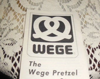 vintage Wege Pretzel brochure from 1970's