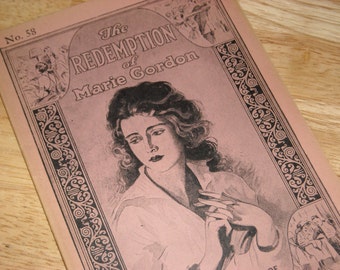 Vintage  1926 Serial Booklet "The Redemption of Marie Gordon - The Tragic Story of Wronged Womanhood"  #58