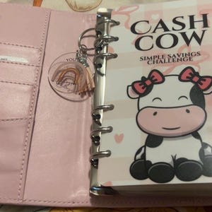 Pink Cash Cow A6 Budget Binder: Savings Challenge Trackers image 4