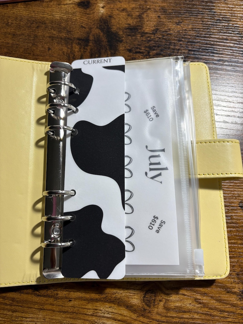 Pink Cash Cow A6 Budget Binder: Savings Challenge Trackers image 3