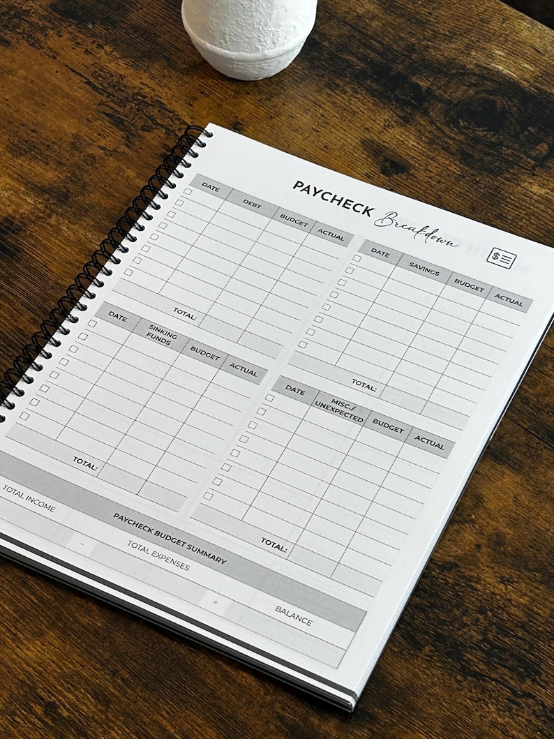 Undated 2026-2027 Budget Planner – Monthly Expense, Debt, Savings ...