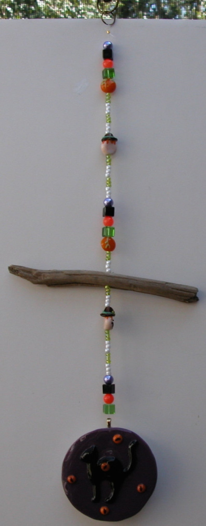 Handmade HALLOWEEN Black Cat Sun Catcher