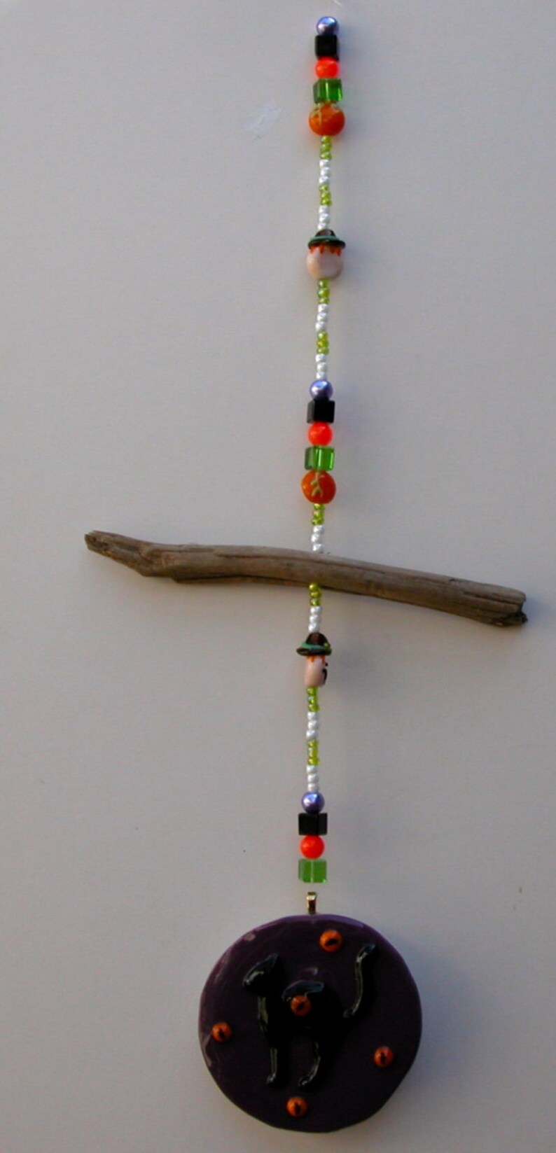 Handmade HALLOWEEN Black Cat Sun Catcher