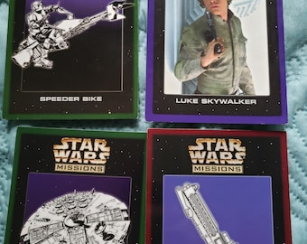 Vintage Star Wars Scholastic Cards, USED, Collectible Trading Cards, Vintage Star Wars