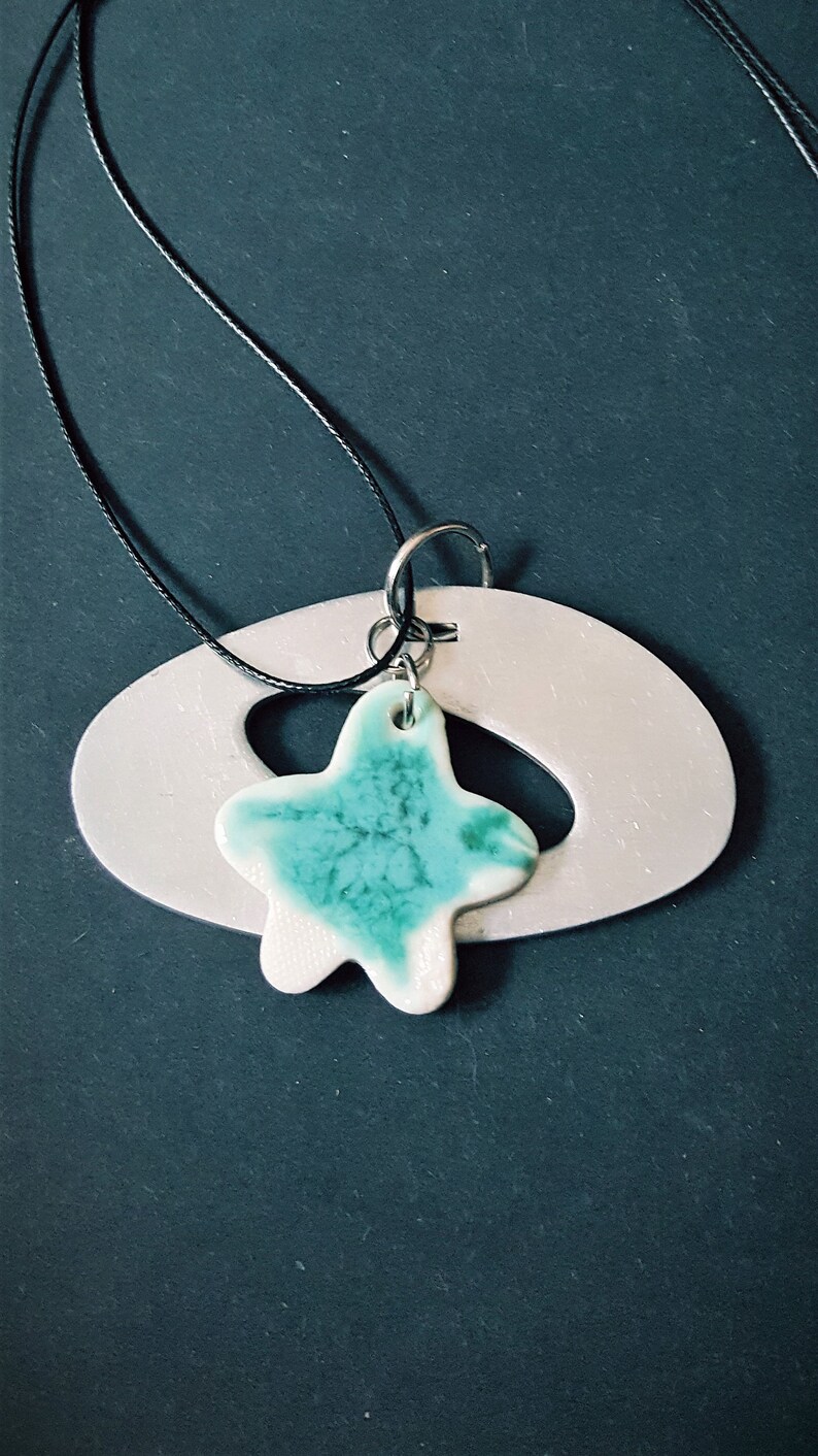 Styx River Art at the Box Factory in Michigan Turquoise beach pendant for your spring wardrobe wedding jewelry