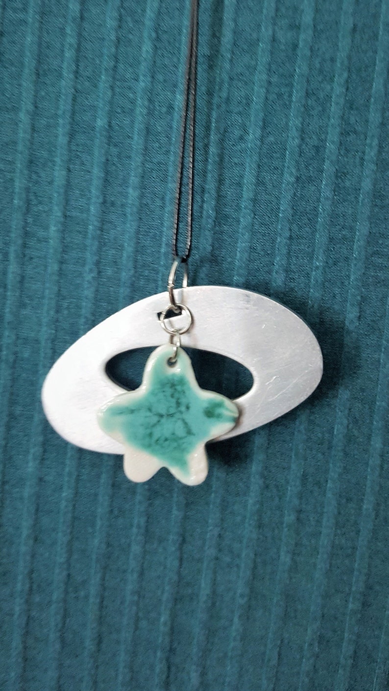 Styx River Art at the Box Factory in Michigan Turquoise beach pendant for your spring wardrobe wedding jewelry