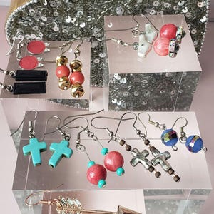 EARRING set 10 pairs, women retreat, gift bags, party favors, swag bag, showers, office gift  by Styx River Art
