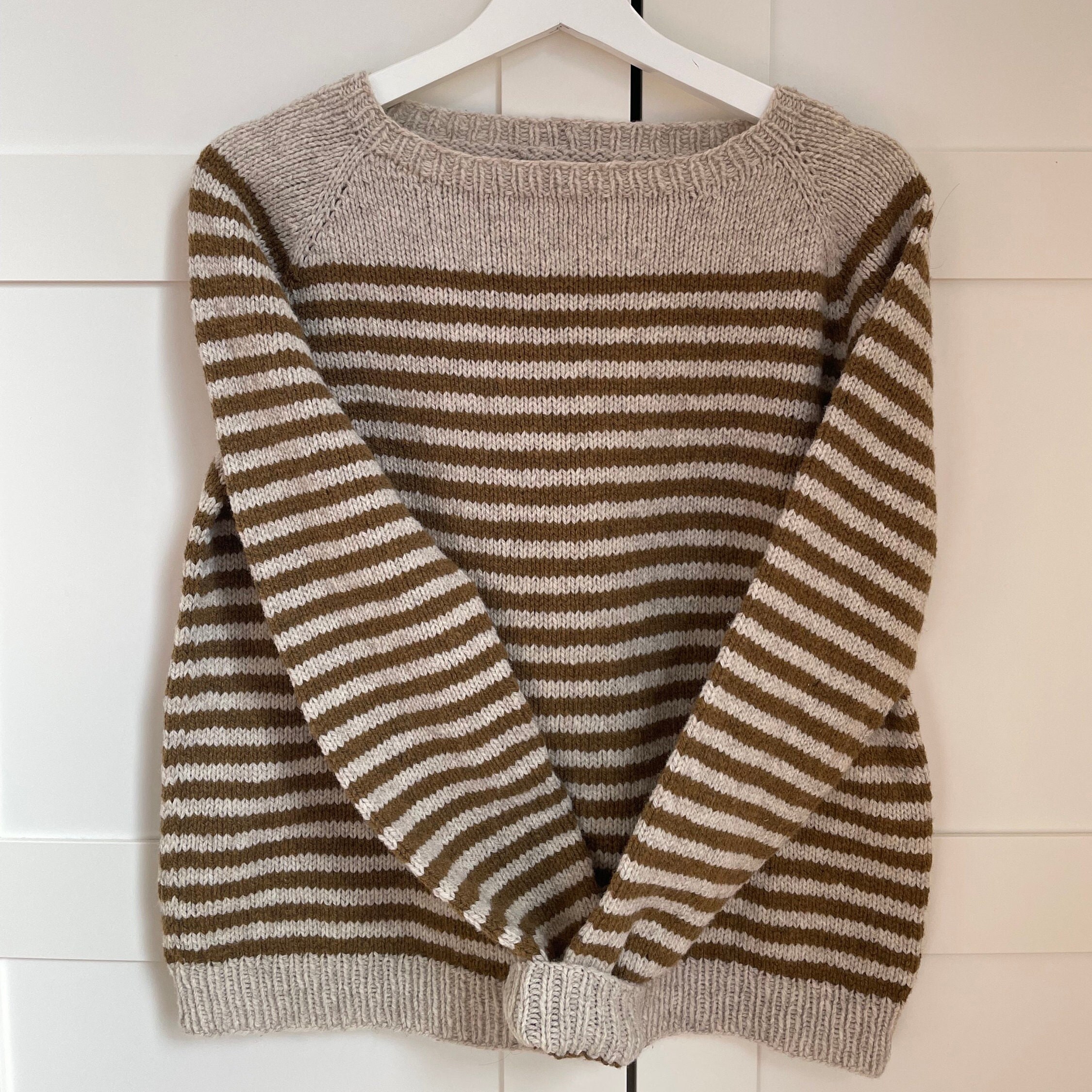 Striped Sweater Knitting Pattern Nautical Sweater Knitting Etsy UK