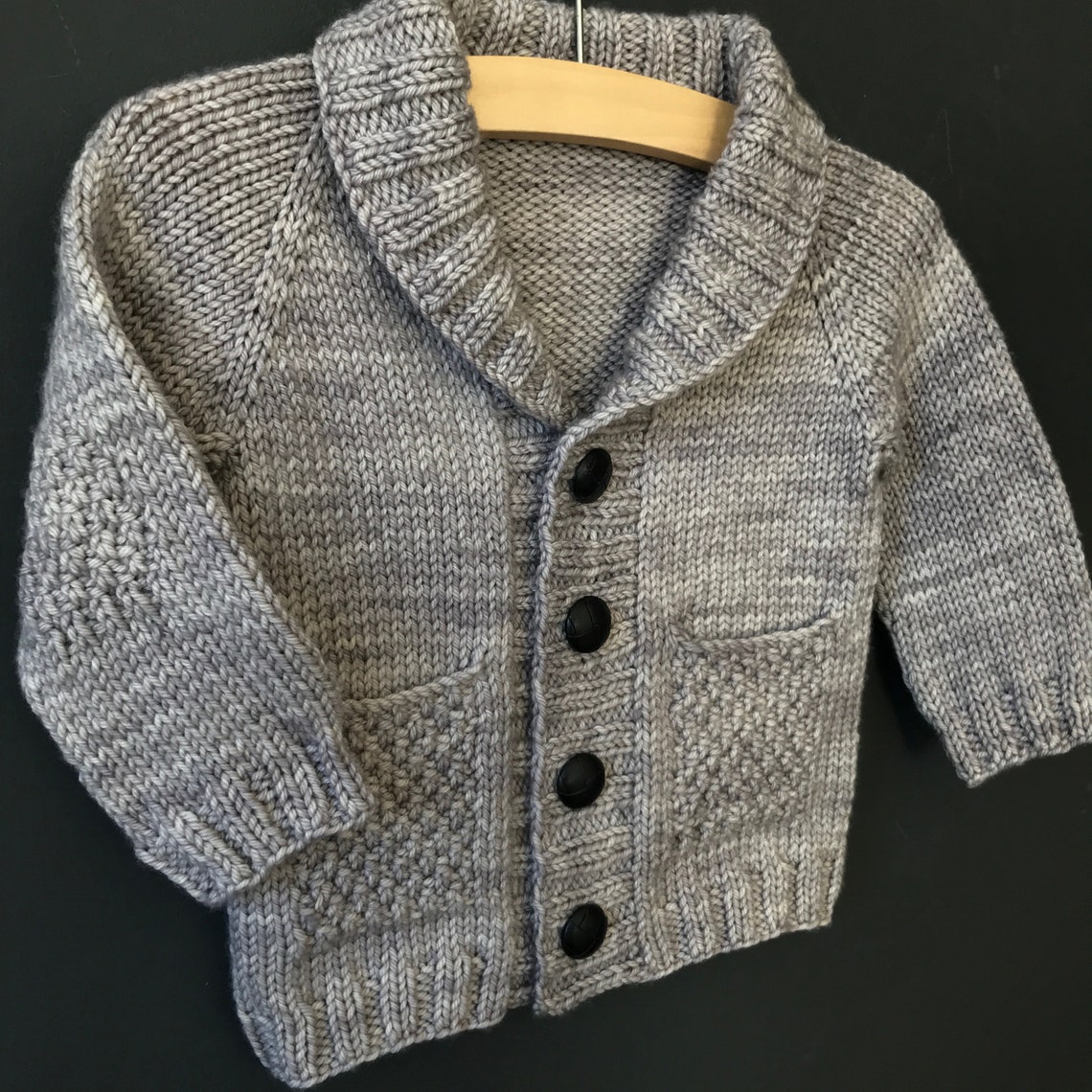 Shawl Collar Cardigan Knitting Pattern for Baby and Child Top Etsy Canada