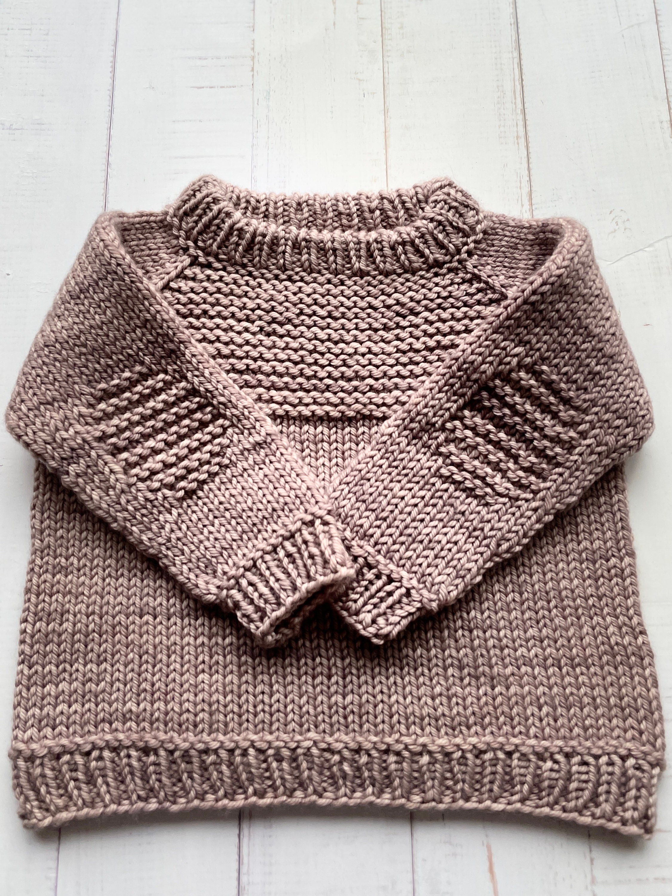 Modern Sweater Knitting Pattern, Easy Seamless Knitting