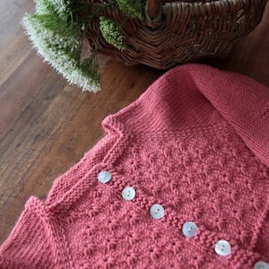 Knitting pattern girl, knitting pattern lace cardigan, vintage romantic knitting pattern - Alouette
