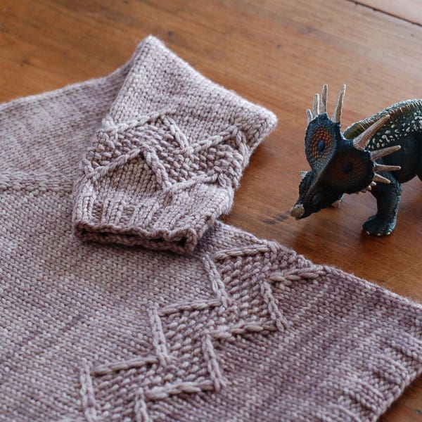 Chevron sweater knitting pattern for babies and children, seamless top down sweater, textured sweater knitting pattern - Chuck Sweater