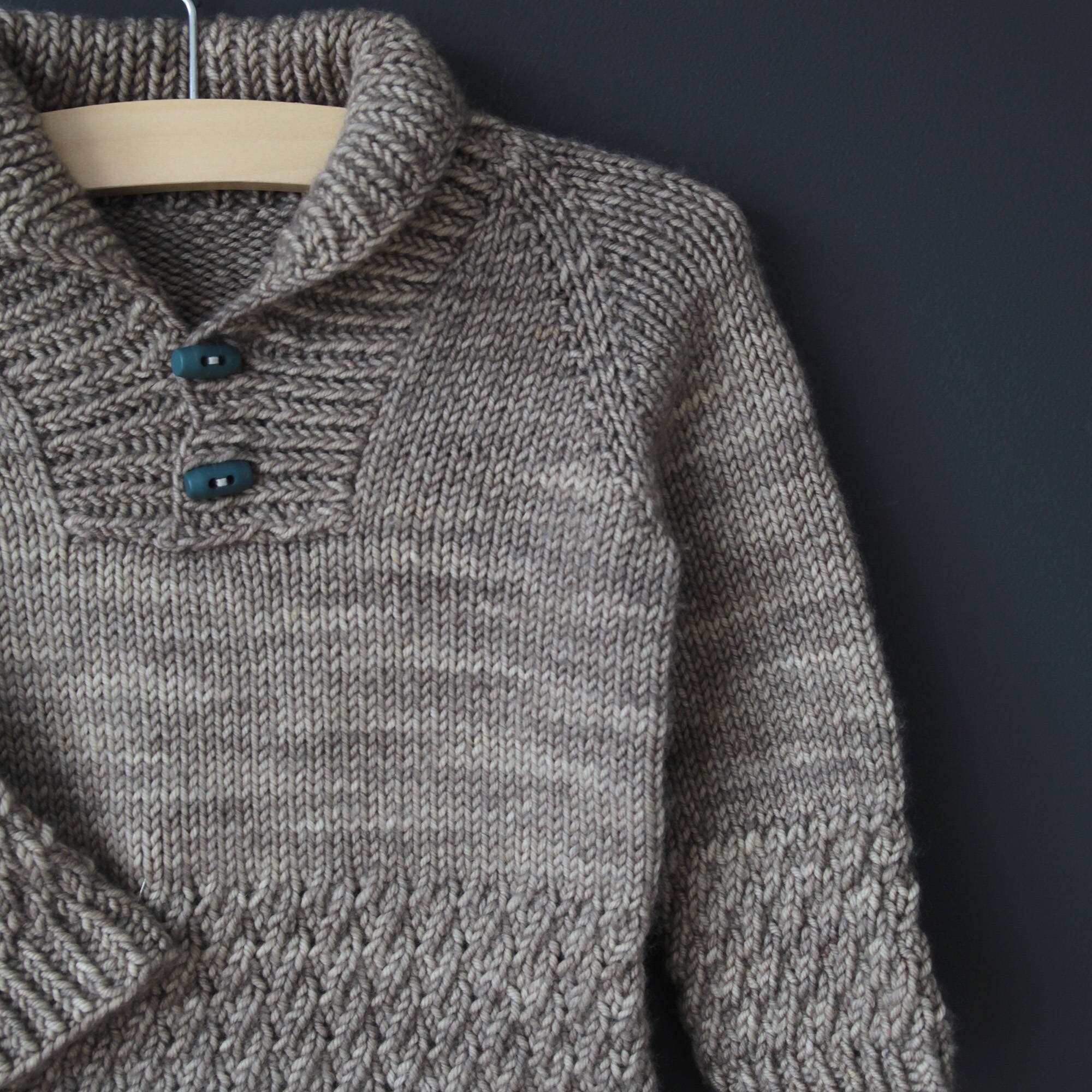 Knitting Pattern Shawl Collar Sweater Boy Sweater Knitting Pattern 