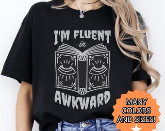 Lustiges Introvertiertes Grafik T-Shirt: Sozial ungeschickter Humor, Unisex Baumwoll-Shirt