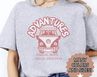 Van Life T-Shirt, Adventure Tee, Nomadic Soul Clothing, Road Trip Gift, Adventure Tshirt, Van Pun Tee Top Gift for Her for Him, Roadtrip Van