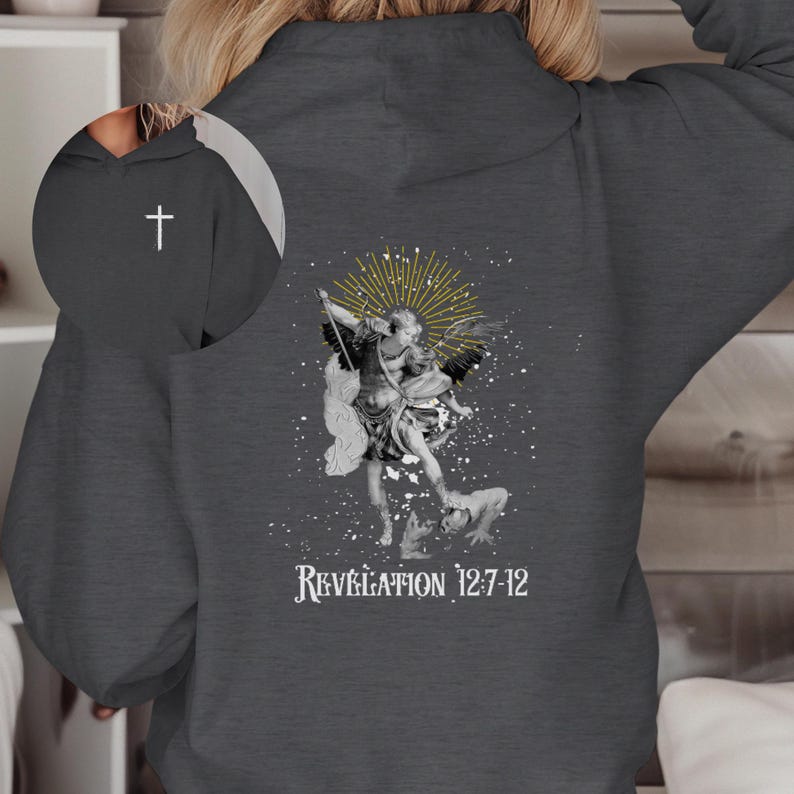Archangel Michael Hoodie Religious Sweatshirt