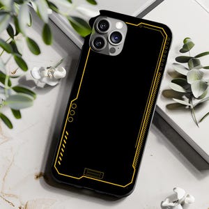 Cyberpunk Sci Fi Hülle futuristisch, minimalistisch, Geschenk für iPhone 11 12 13 14 15 16 Samsung Galaxy S20 S21 S22 S23 S24 S25 Pixel 5 6 7 8 9