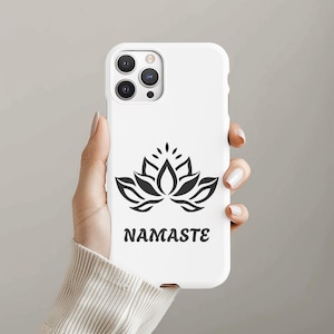 Yoga Phone Case, Namaste Boho Gift for Her, Tough Phone Cover, Yoga Lover Gift, Namaste Gift, Boho Phone Accessories, Protective Phone Case
