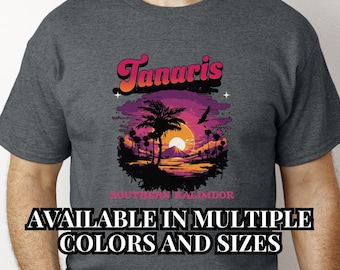 World of Warcraft Shirt Tanaris Gamer Video Game Tee Unisex Cotton Tee Gift for Him Gamer Gift Video Game Shirt Gaming Tee WoW Shirt Gift