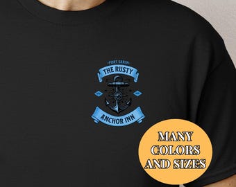 Runescape Shirt Rusty Anchor Inn Gift for OSRS MMO Player Old School Runescape TShirt Unisex Cotton Tee Gift for Gamer Video Game Tee