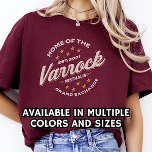 Runescape Tshirt Varrock College Tee Gamer Unisex Cotton Shirt Video Game Graphic Tshirt Retro Gaming Top Gift for Gamer Video Game Shirt