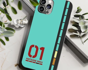 Hatsune Miku Minimalist Vocaloid Phone Case Gift Anime Phone Case For iPhone 17 16 15 14 13 Samsung Galaxy S25 S24 S23 Google Pixel 9 8 7 6