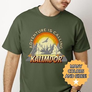 World of Warcraft Shirt Kalimdor Tee Gamer Tshirt Video Game Fan Gift WoW Player Shirt Gift for Him for Her Nerdy Gaming Tee Birthday Gift