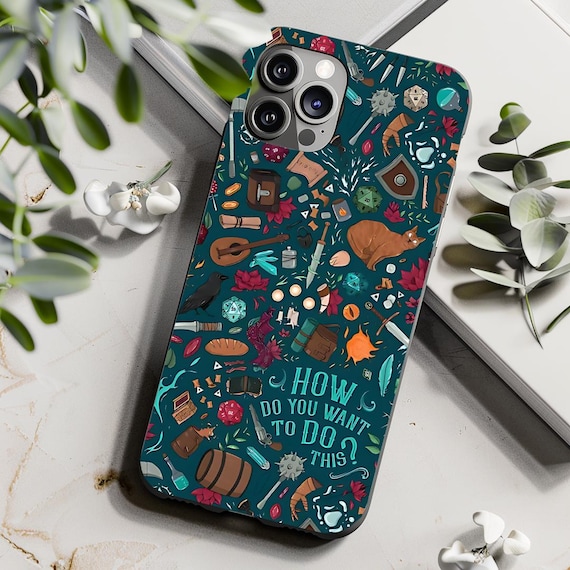 Dungeons and Dragons Phone Case Nerd Gift Geeky DnD Cute Phone Case For iPhone 17 16 15 14 13 Samsung Galaxy S25 S24 S23 Google Pixel 9 8 7