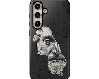 Marcus Aurelius Stoicism Phone Case Tough Cases Protective Phone Cover Case Ancient Philosophy Gift Hard Shell Phone Gift for Stoic Case