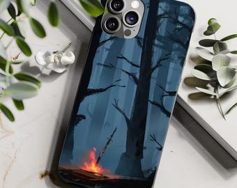 Dark Souls Bonfire Phone Case: Video Game Art, Durable Dual Layer