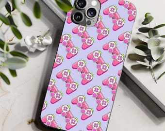 Pink Video Game Controller Phone Case: Gamer Gift, Dual Layer Protection