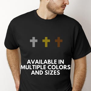 Glaube Shirt Dreieinigkeit Kreuze T-Shirt Christliches religiöses Unisex Shirt Baumwolle Tshirt Religiöses Geschenk Kreuz T-Shirt Glaube Unholy Dreieinigkeit Spiel Shirt Geschenk