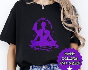 Meditatie Mindfulness T-shirt yoga shirt cadeau katoenen uniseks T-shirt wellness T-shirt zen meditatie top cadeau voor haar voor hem mindful shirt cadeau