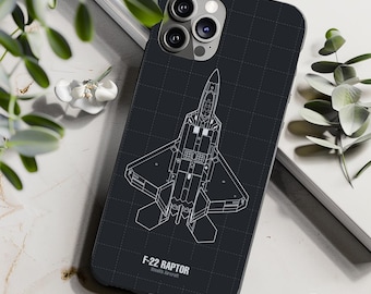 F-22 Raptor Handy Hülle Pilot Geschenk Case für iPhone 11 12 13 14 15 16 Samsung Galaxy S20 S21 S22 S23 S24 S25 Pixel 5 6 7 8 9