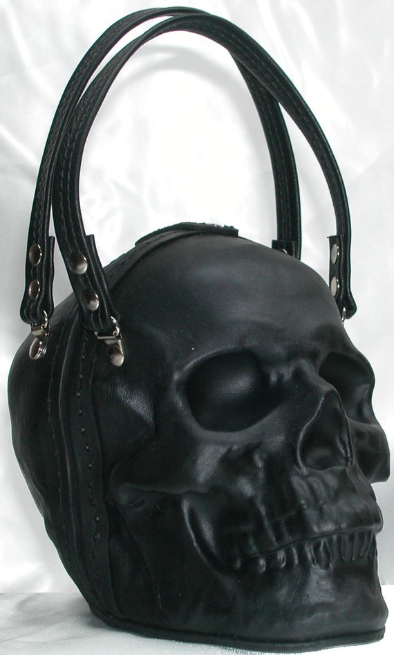 Erica Skulls Purple Bowler Crossbody Gothic Bag - Gothic & Alternative Bags