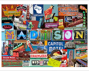 Madison, Wisconsin Collage