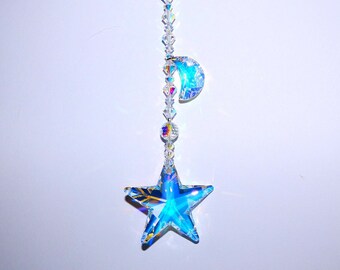 スワロフスキークリスタルサンキャッチャー 40mm ラージロゴストラス