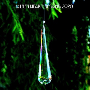 Swarovski Crystal Suncatcher 63mm RARE SILVER SHADE *The Flow* Suncatcher Prisim Rainbow Maker Car Charm Pendulum Lilli Heart Designs
