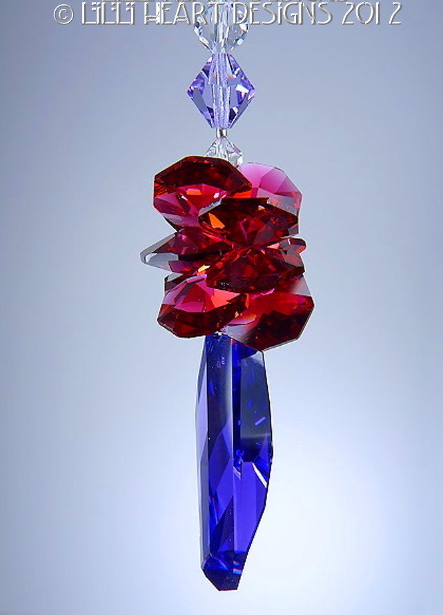 スワロフスキークリスタルサンキャッチャー ブルーバイオレット