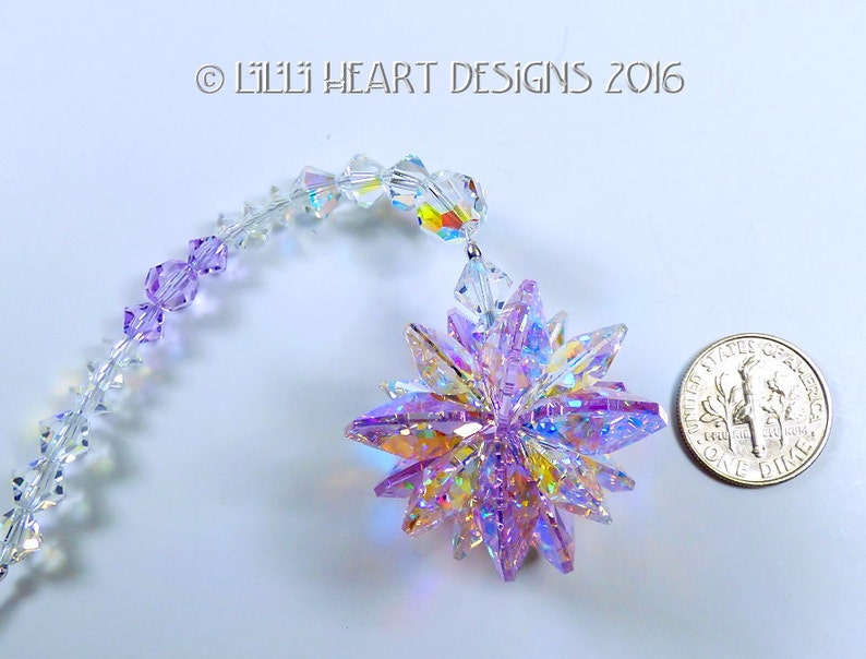 Swarovski Crystal Suncatcher Rare Aurora Borealis Violet MINI Etsy
