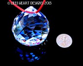 HARD TO FIND Now Retired Swarovski Crystal Big 40mm Suncatcher Clear Mozart Ball Rainbow Maker Ready to Hang Lilli Heart Designs