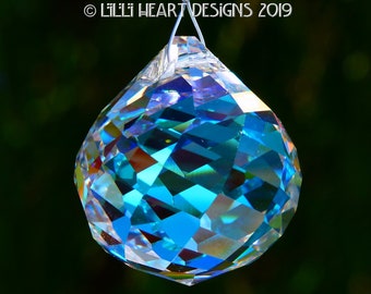 Swarovski Crystal Ball AURORA BOREALIS Suncatcher Rainbow Maker 30mm MOZART Ready to Hang Gift Boxed Car Charm Rainbows Lilli Heart Designs