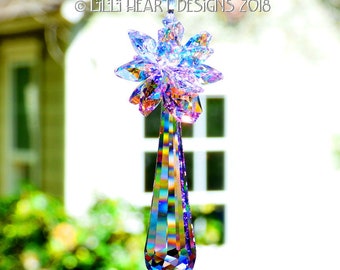 スワロフスキークリスタルサンキャッチャー 希少 63mm バイオレット