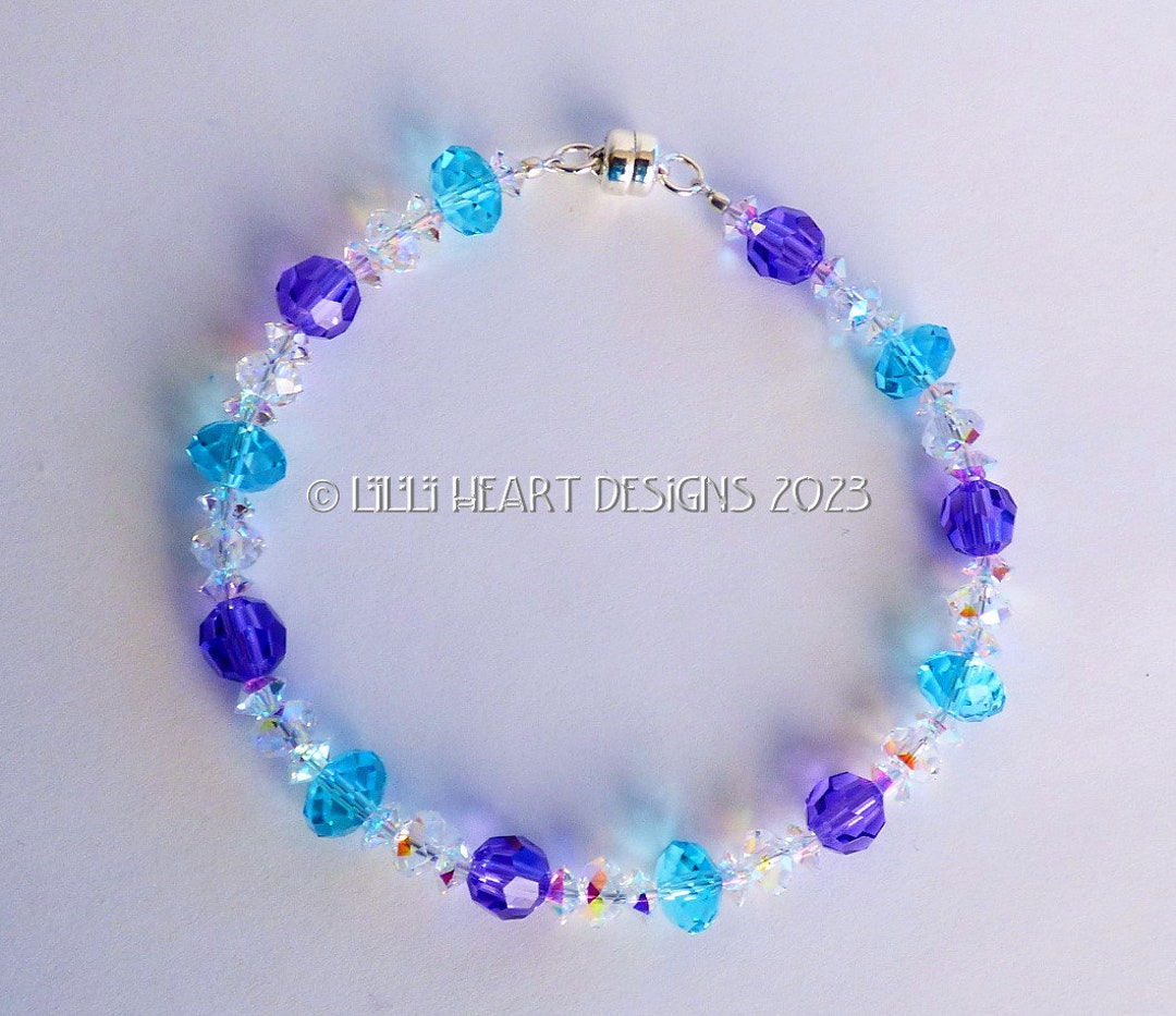 Aurora Borealis Swarovski Crystal Bracelet – Aurora Borealis Swarovski Crystal Multi Strand Bracelet main image 1
