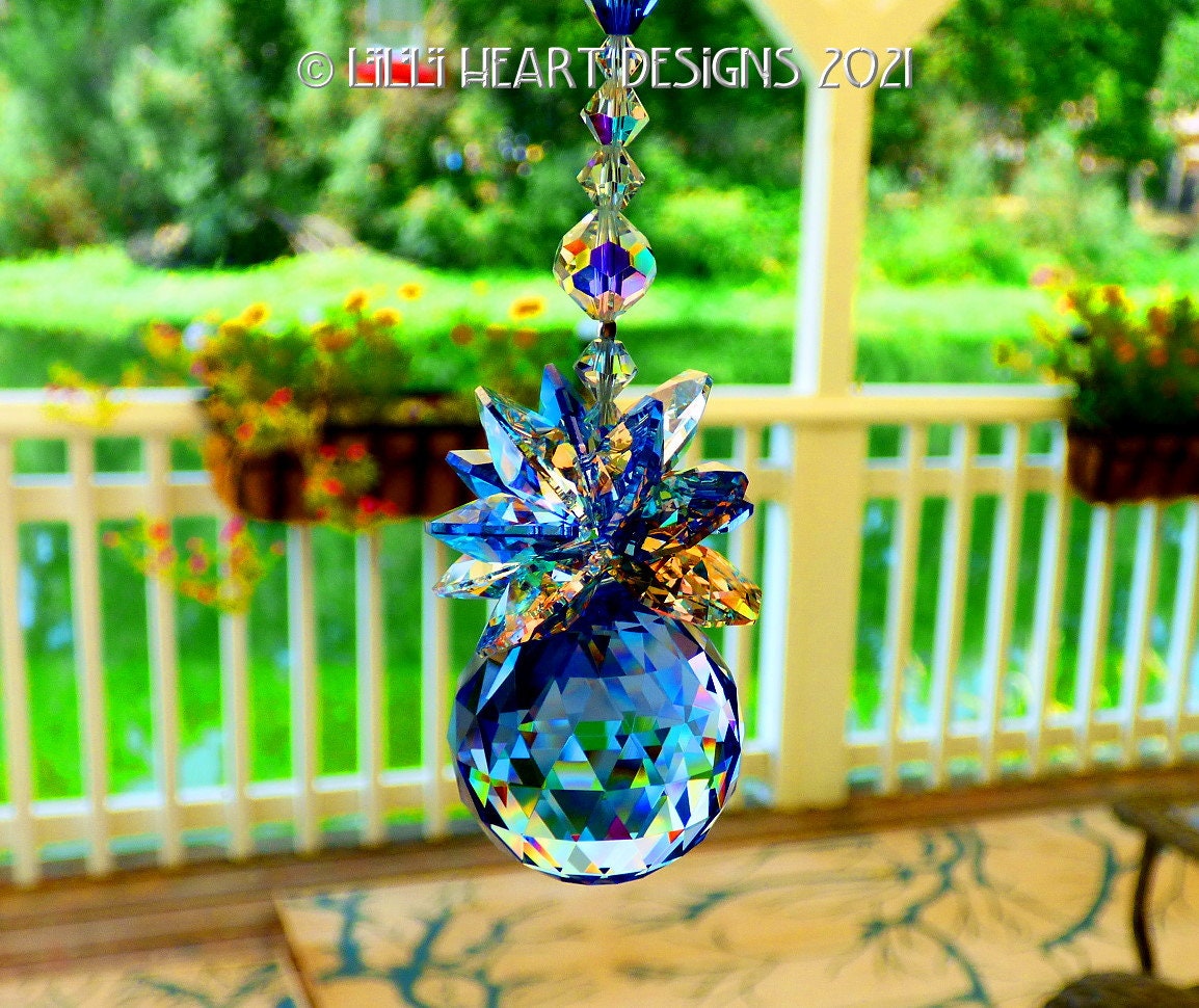 スワロフスキー　サンキャッチャー　クリスタル　ライトサファイア スワロフスキークリスタルサンキャッチャー サファイア