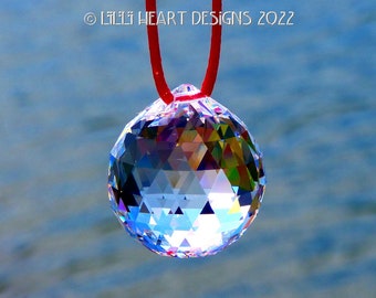 Swarovski Crystal 30mm 8558 Clear Best Ball Suncatcher Rainbow Maker 224 Facets Ready to Hang Gift Boxed Car or Window Lilli Heart Designs