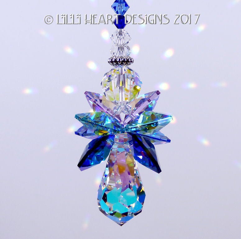 Swarovsk AURORA 27mm Christmas Colors WILD HEART SUN CATCHER Lilli Heart Designs Swarovsk AURORA 27mm Christmas Colors WILD HEART SUN CATCHER Lilli Heart Designs